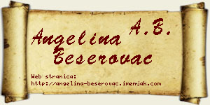 Angelina Beserovac vizit kartica